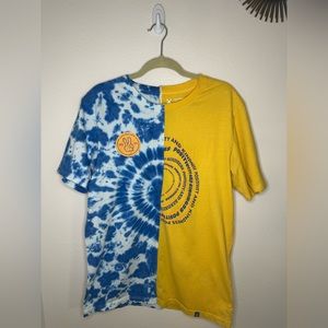 Dutch Bros T-Shirt Tie-Dye Yellow Blue